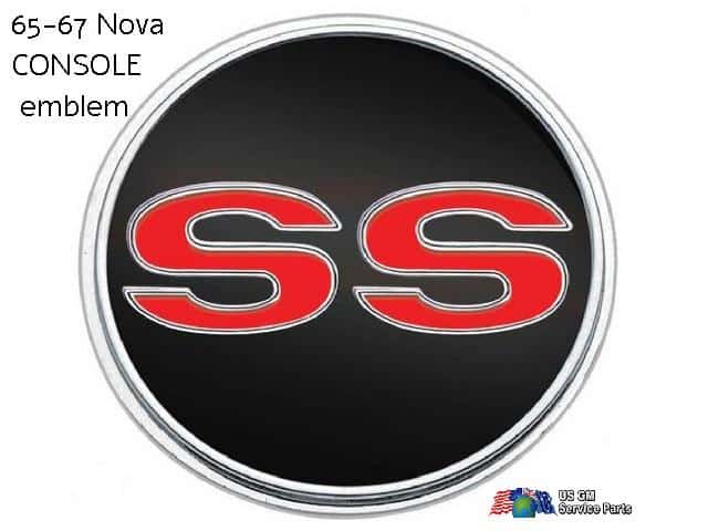 Emblem "SS" Nova / Chevy II 65-67 Console